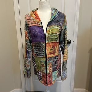 The Collection Royal Pieced Hooded Jacket in Beautiful Pastel Colors!